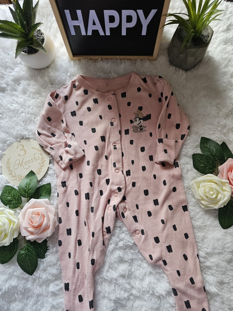 Grenouillère Primark Minnie 0/3 mois (rose)